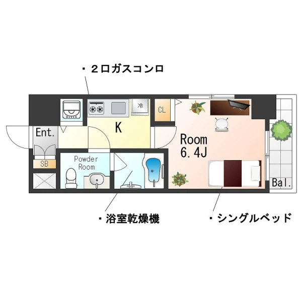 東京都目黒区碑文谷３丁目19-8 間取図
