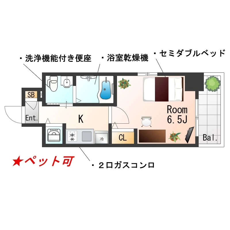 大阪府吹田市江の木町 間取図