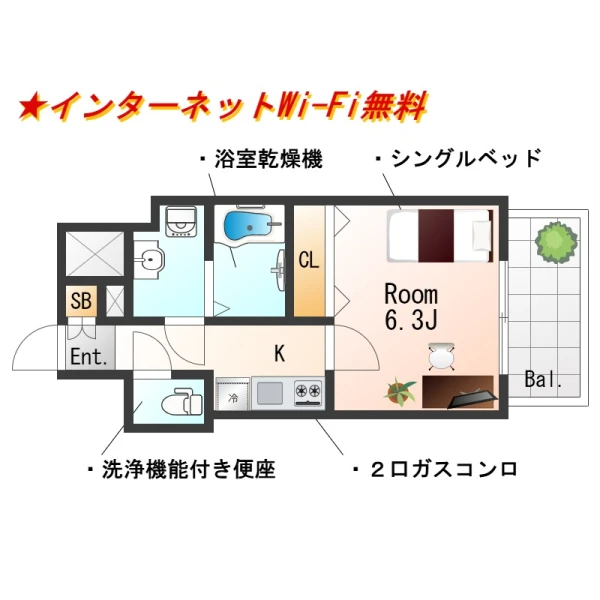 大阪府大阪市天王寺区生玉寺町1-18 間取図