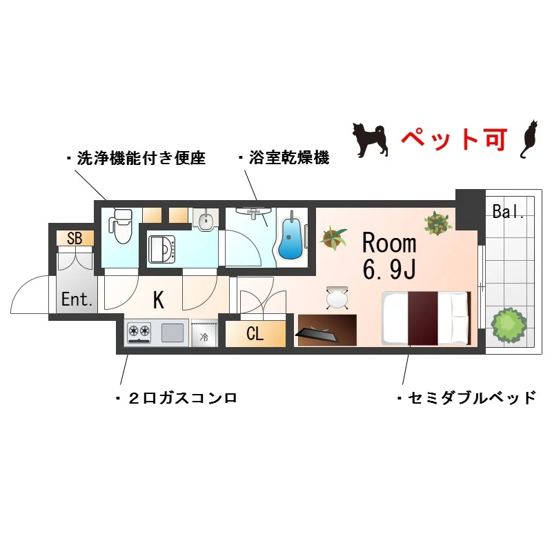 大阪府大阪市淀川区十三東１丁目 間取図