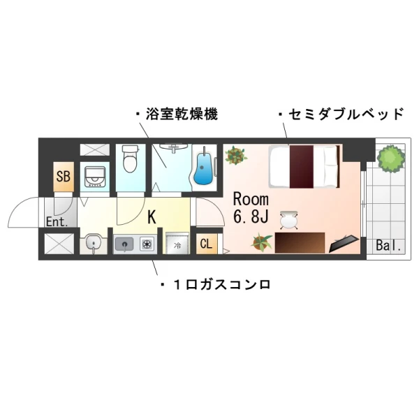 愛知県名古屋市西区那古野２丁目1-6 間取図