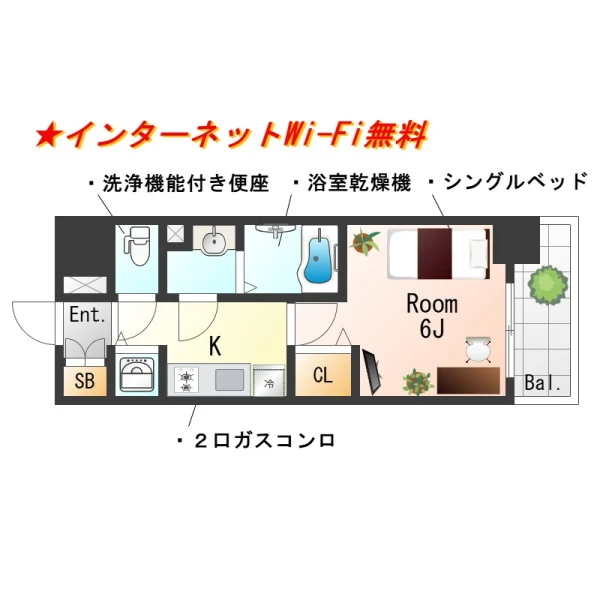 大阪府大阪市城東区新喜多１丁目10-18 間取図