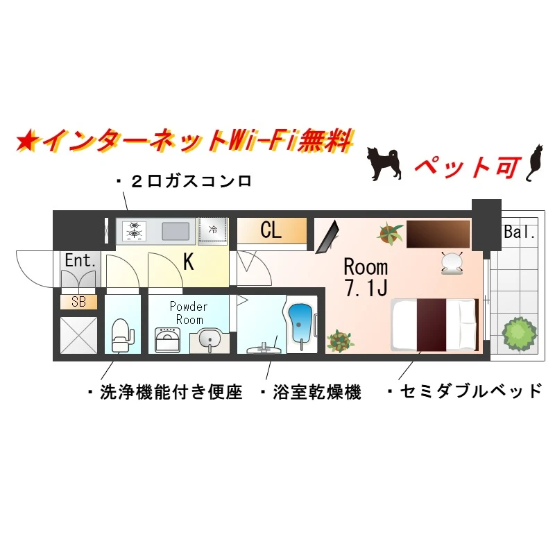 大阪府大阪市都島区東野田町５丁目 間取図