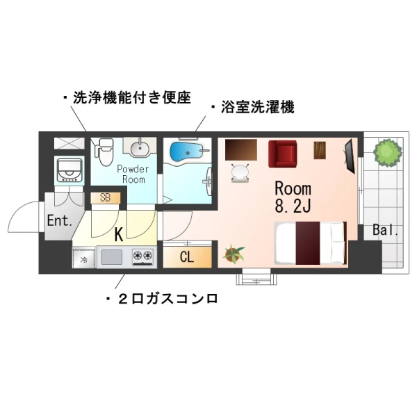 大阪府大阪市都島区都島北通1丁目8-17 間取図