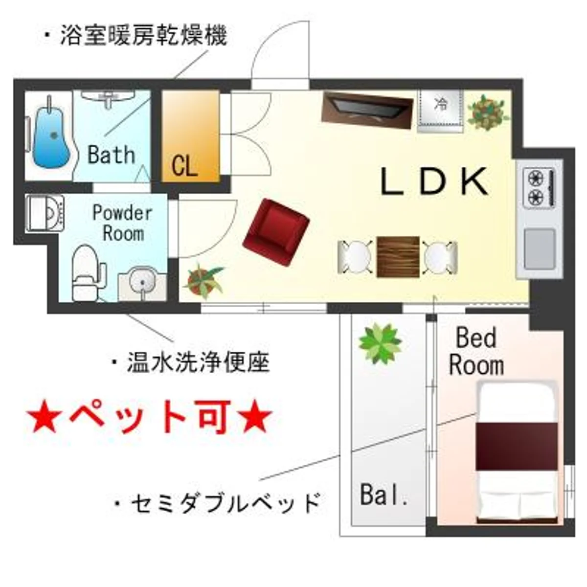 大阪府大阪市西区北堀江２丁目 メイン画像