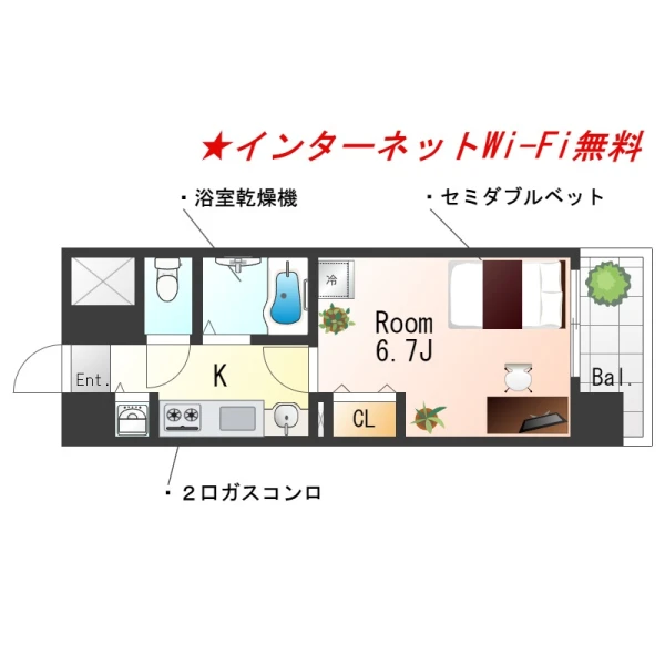 大阪府大阪市北区池田町14-7 間取図
