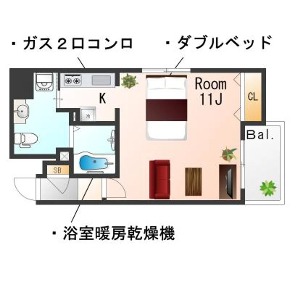 大阪府堺市堺区住吉橋町２丁 間取図