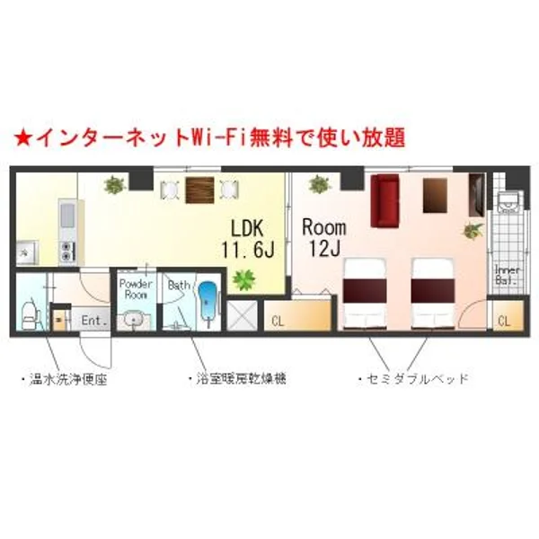 大阪府泉佐野市上町3丁目1-14 間取図