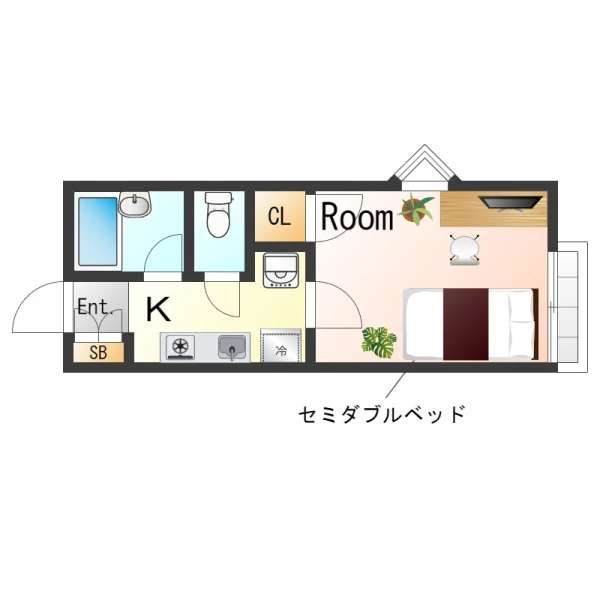 大阪府泉佐野市羽倉崎上町１丁目1-17 間取図