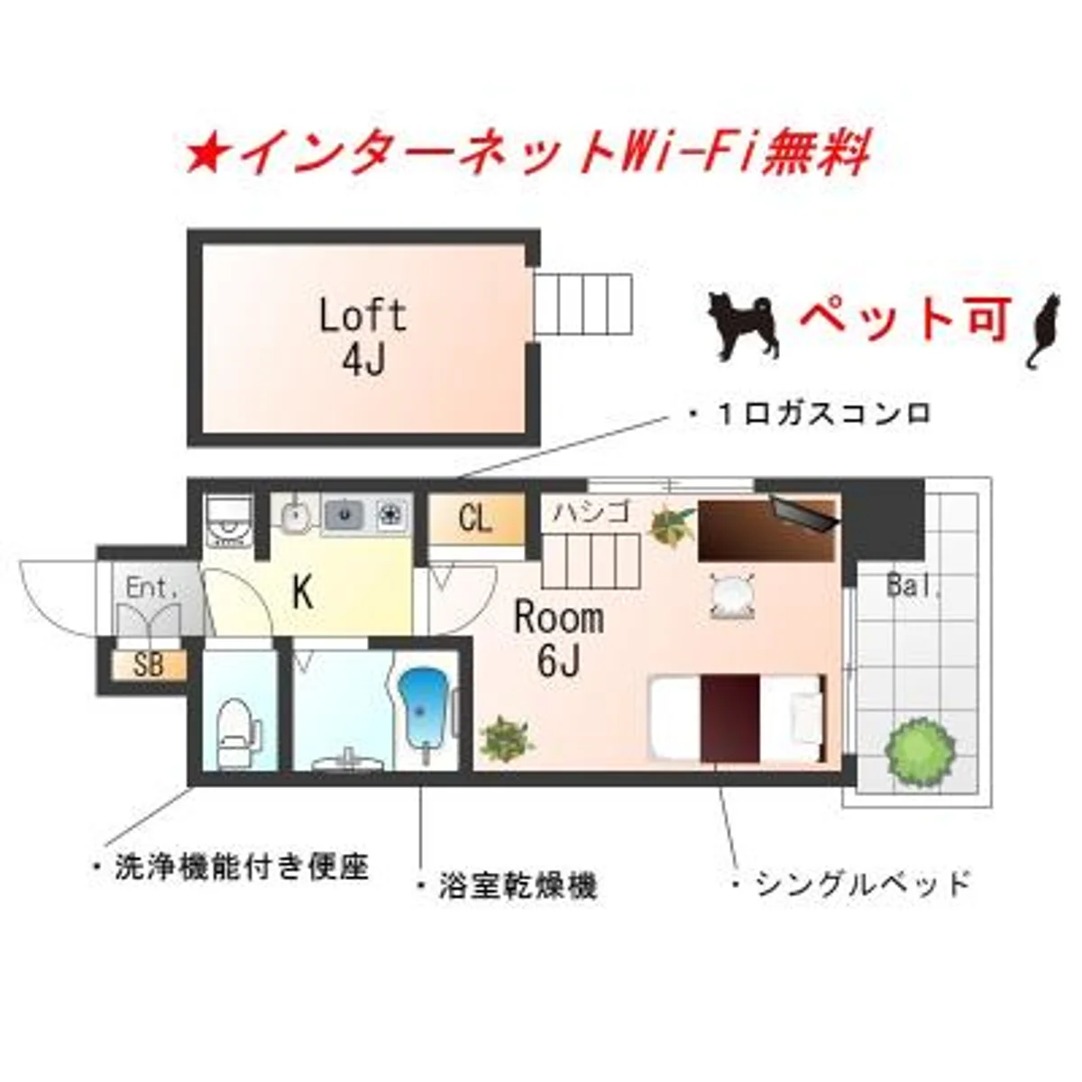 大阪府大阪市港区市岡元町１丁目 内観写真
