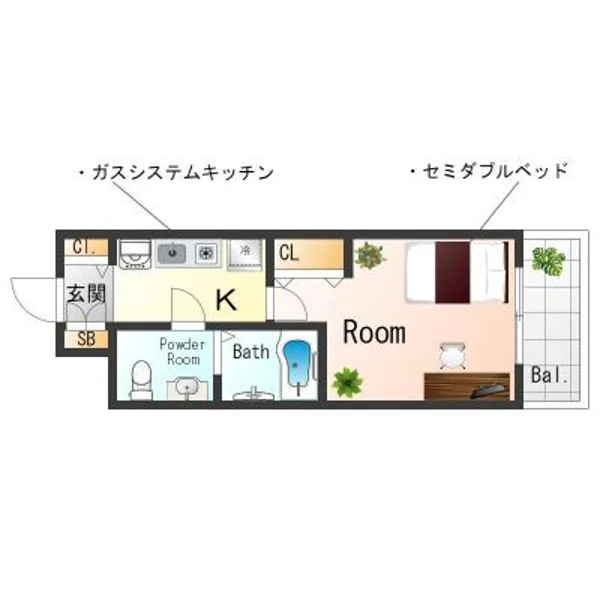 大阪府大阪市都島区東野田町１丁目13-18 間取図