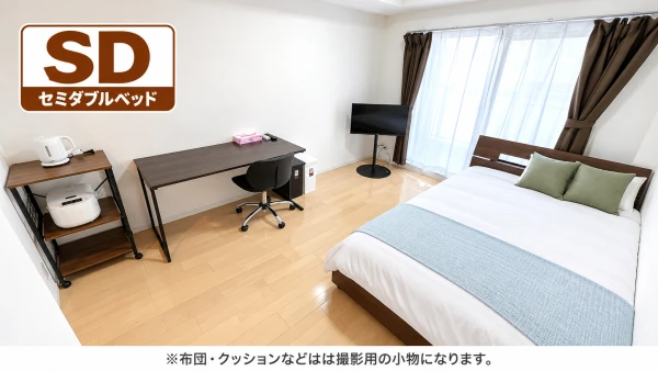 【阪急 中津駅 徒歩９分】SステイSW梅田ウエスト｜Wi-Fiレンタル可｜オートロック付き分譲マンション｜ペット可｜１K・セミダブルベッドの物件画像
