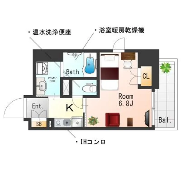 大阪府大阪市西区京町堀１丁目3-21 間取図