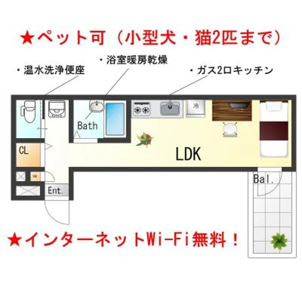大阪府高石市東羽衣3丁目3-11 間取図