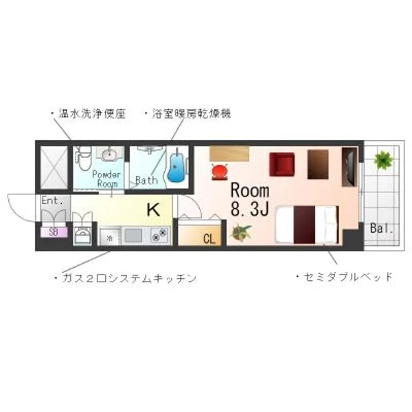 大阪府大阪市東成区玉津１丁目5-30 間取図