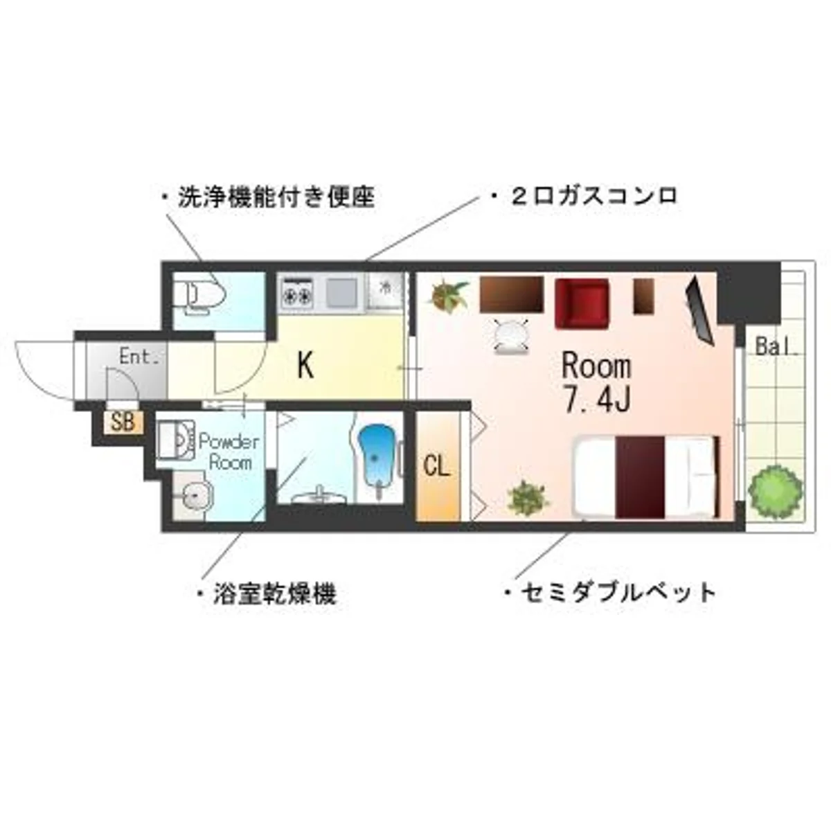 大阪府大阪市天王寺区伶人町 内観写真