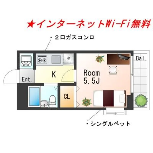 兵庫県高砂市高砂町浜田町１丁目8-26 間取図