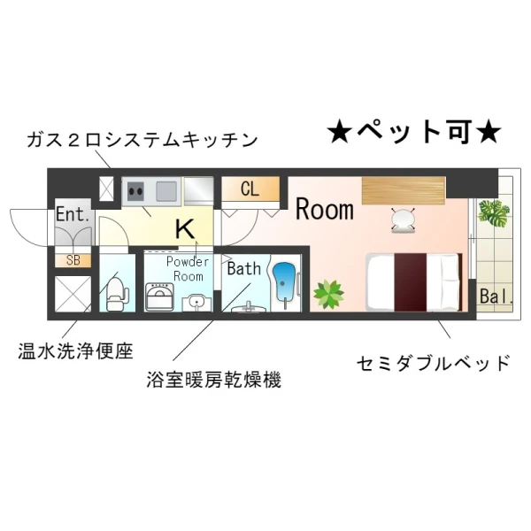 兵庫県神戸市灘区鹿ノ下通３丁目5-20 間取図