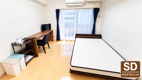 【阪神西宮 徒歩3分】SステイDM阪神西宮産所町|Wi-Fiレンタル可|オートロック付き分譲マンション|1K・セミダブルベッドの物件画像