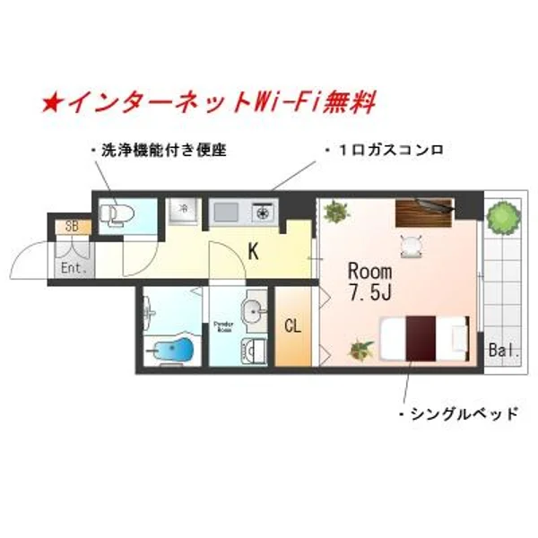 兵庫県神戸市兵庫区塚本通５丁目5-10 間取図