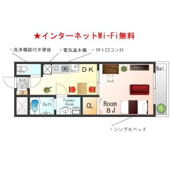 兵庫県神戸市兵庫区塚本通５丁目5-10 間取図