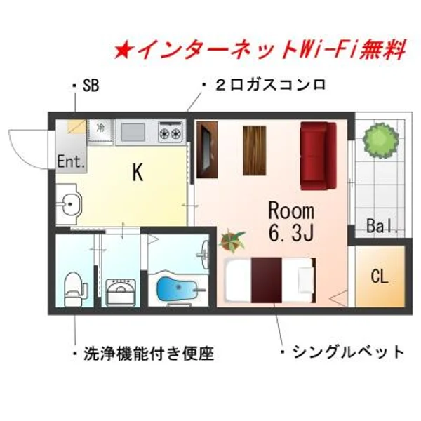 兵庫県神戸市兵庫区西橘通1丁目1-23 間取図