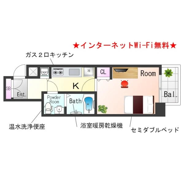 兵庫県神戸市中央区国香通2丁目2-1 間取図