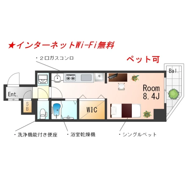 兵庫県神戸市中央区海岸通5丁目2-8 間取図