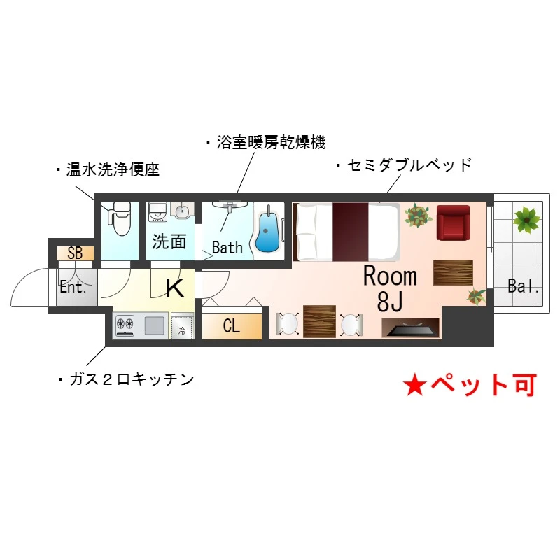 兵庫県神戸市中央区旭通２丁目 内観写真