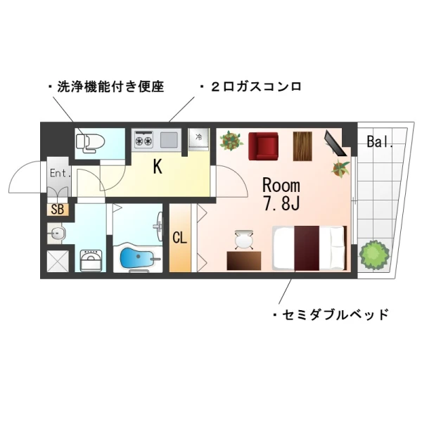 京都府京都市中京区聚楽廻東町10-6 間取図