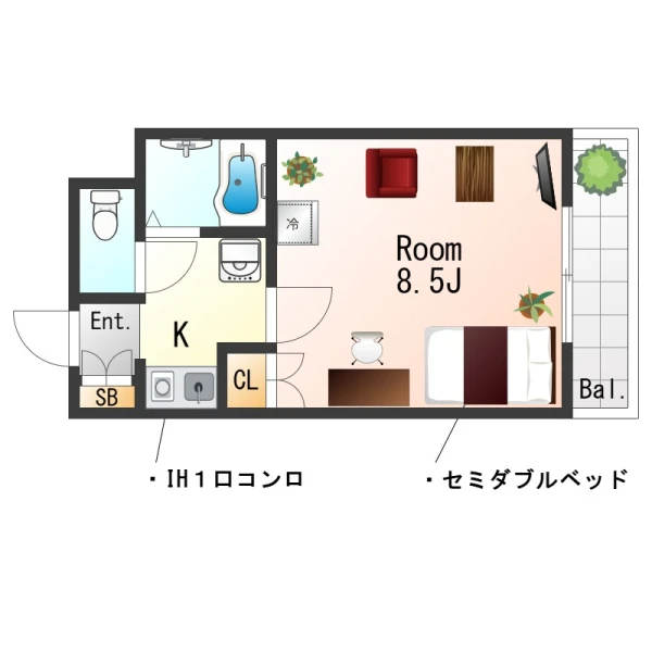 奈良県生駒市東新町4-20 間取図